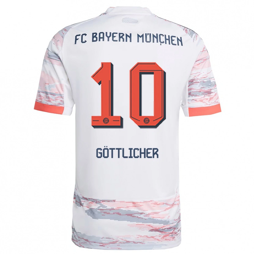 DanxenレディースMoritz Göttlicher#10ホワイト グレーアウェイシャツ2025/26ジャージーユニフォーム