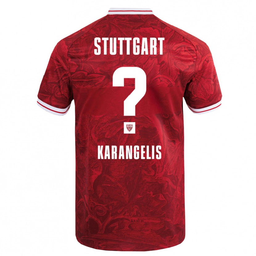 DanxenレディースKonstantinos Karangelis#0レッド ブラックアウェイシャツ2025/26ジャージーユニフォーム