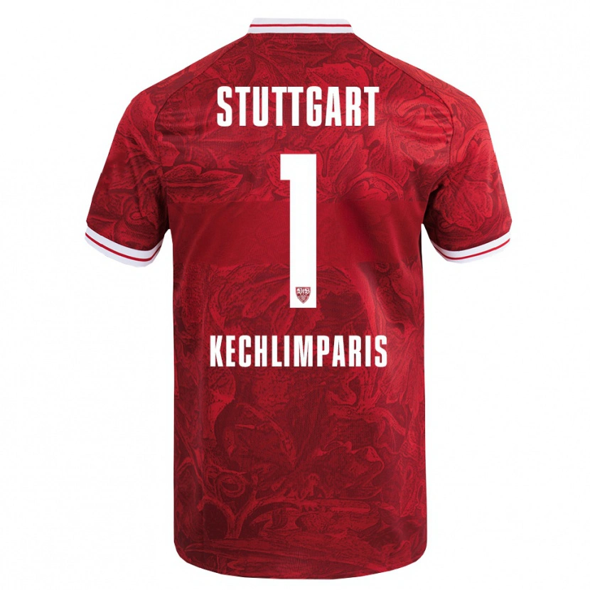 DanxenレディースIoannis Kechlimparis#1レッド ブラックアウェイシャツ2025/26ジャージーユニフォーム
