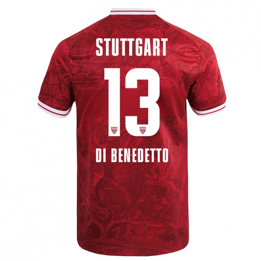 DanxenレディースMassimo Di Benedetto#13レッド ブラックアウェイシャツ2025/26ジャージーユニフォーム