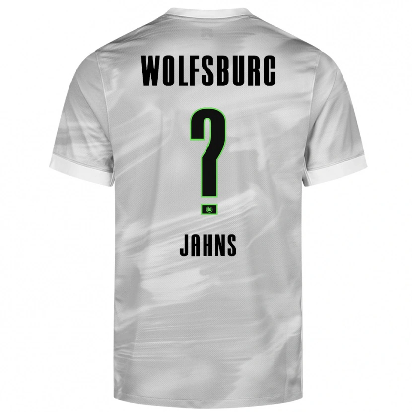 DanxenレディースStefan Jahns#0グレー ホワイトアウェイシャツ2025/26ジャージーユニフォーム