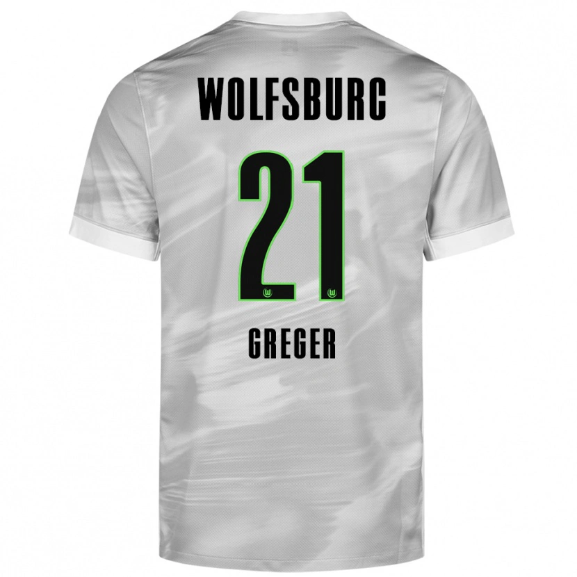 DanxenレディースMax Greger#21グレー ホワイトアウェイシャツ2025/26ジャージーユニフォーム