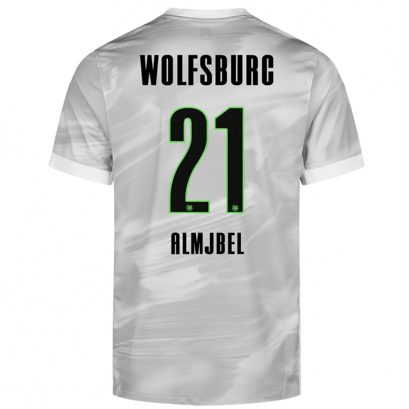 DanxenレディースMohamad Almjbel#21グレー ホワイトアウェイシャツ2025/26ジャージーユニフォーム