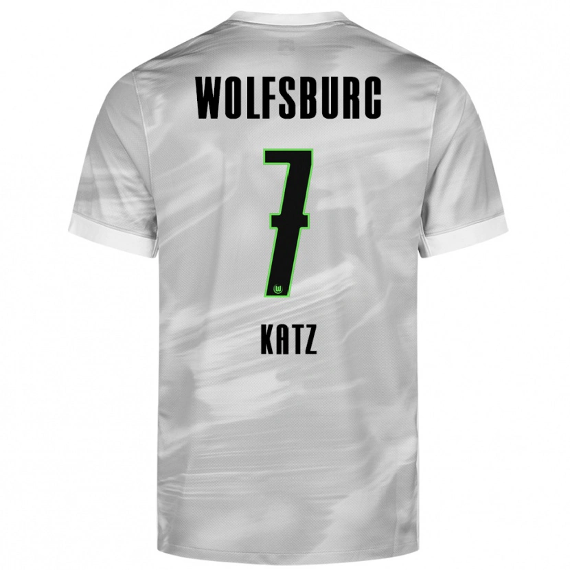 DanxenレディースBruno Katz#7グレー ホワイトアウェイシャツ2025/26ジャージーユニフォーム
