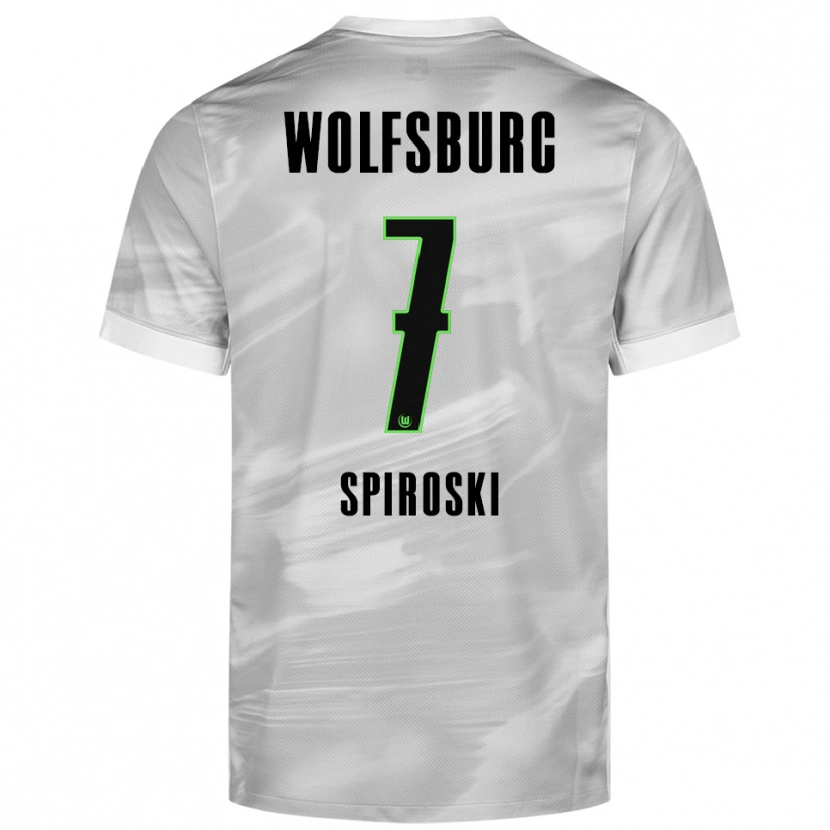 DanxenレディースLuka Spiroski#7グレー ホワイトアウェイシャツ2025/26ジャージーユニフォーム