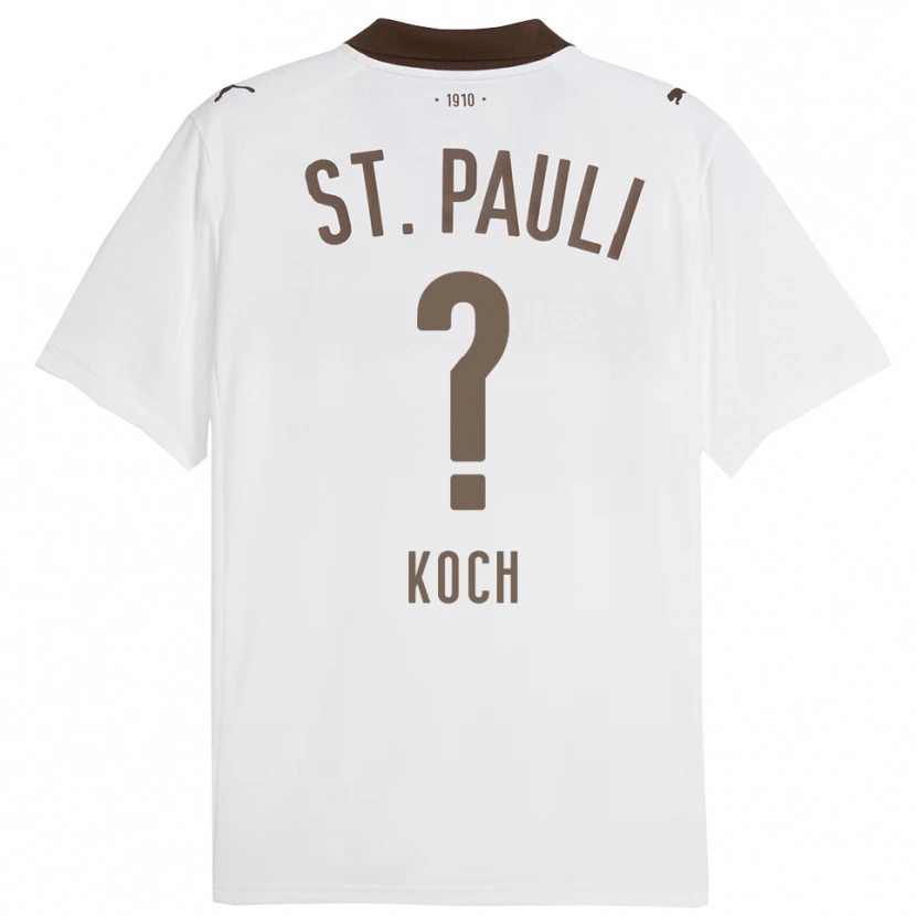 DanxenレディースPhilip Koch#0ホワイト レッドアウェイシャツ2025/26ジャージーユニフォーム