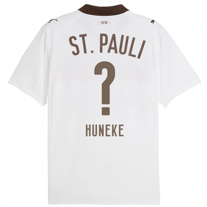 DanxenレディースMarvin Huneke#0ホワイト レッドアウェイシャツ2025/26ジャージーユニフォーム