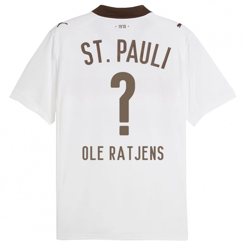 DanxenレディースSven Ole Ratjens#0ホワイト レッドアウェイシャツ2025/26ジャージーユニフォーム