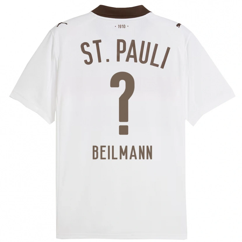 DanxenレディースErwin Beilmann#0ホワイト レッドアウェイシャツ2025/26ジャージーユニフォーム