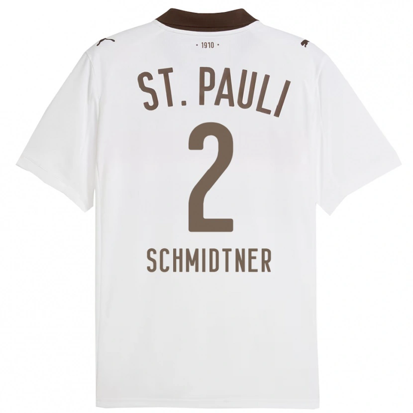 DanxenレディースVictor Schmidtner#2ホワイト レッドアウェイシャツ2025/26ジャージーユニフォーム