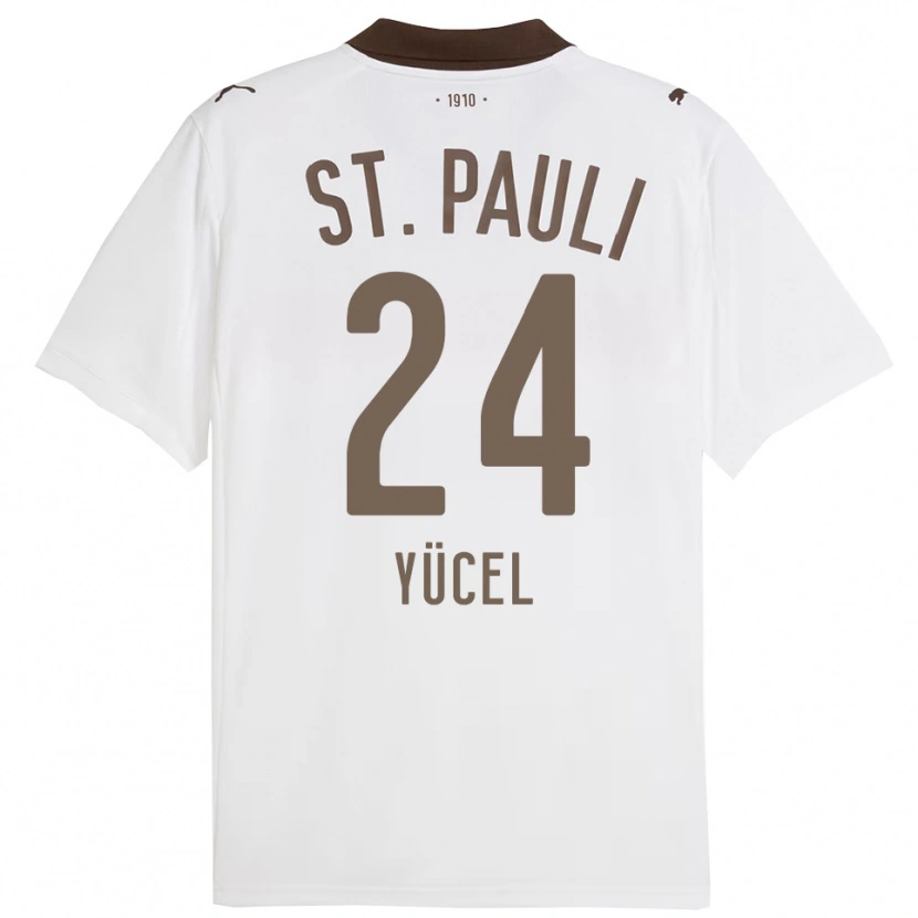 DanxenレディースSimon Yücel#24ホワイト レッドアウェイシャツ2025/26ジャージーユニフォーム