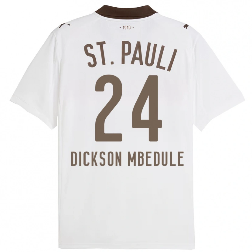 DanxenレディースAmani Dickson Mbedule#24ホワイト レッドアウェイシャツ2025/26ジャージーユニフォーム