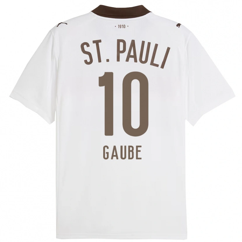 DanxenレディースBastian Gaube#10ホワイト レッドアウェイシャツ2025/26ジャージーユニフォーム