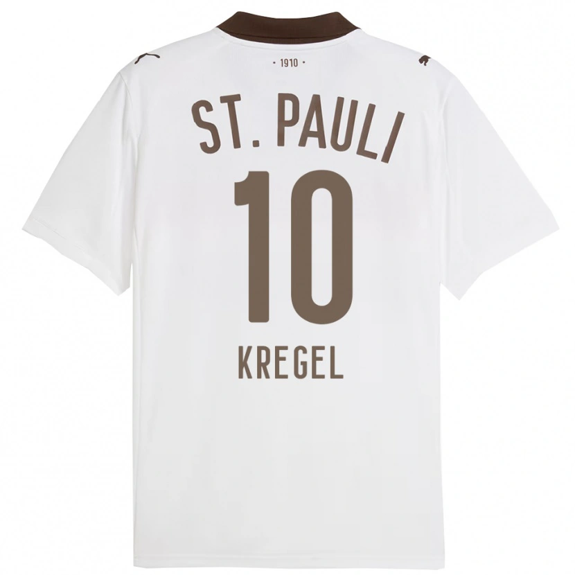 DanxenレディースMareike Kregel#10ホワイト レッドアウェイシャツ2025/26ジャージーユニフォーム