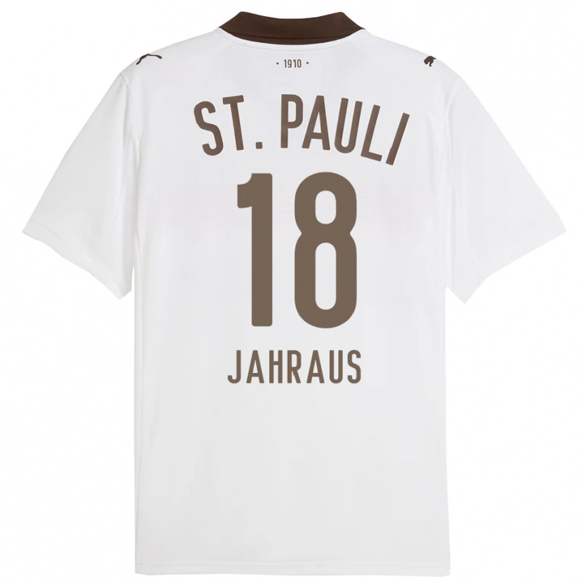 DanxenレディースLuis Jahraus#18ホワイト レッドアウェイシャツ2025/26ジャージーユニフォーム