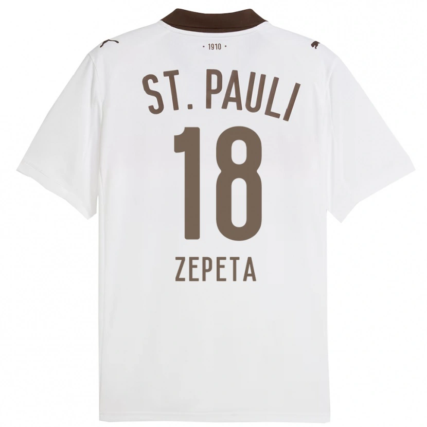 DanxenレディースAtakan Zepeta#18ホワイト レッドアウェイシャツ2025/26ジャージーユニフォーム