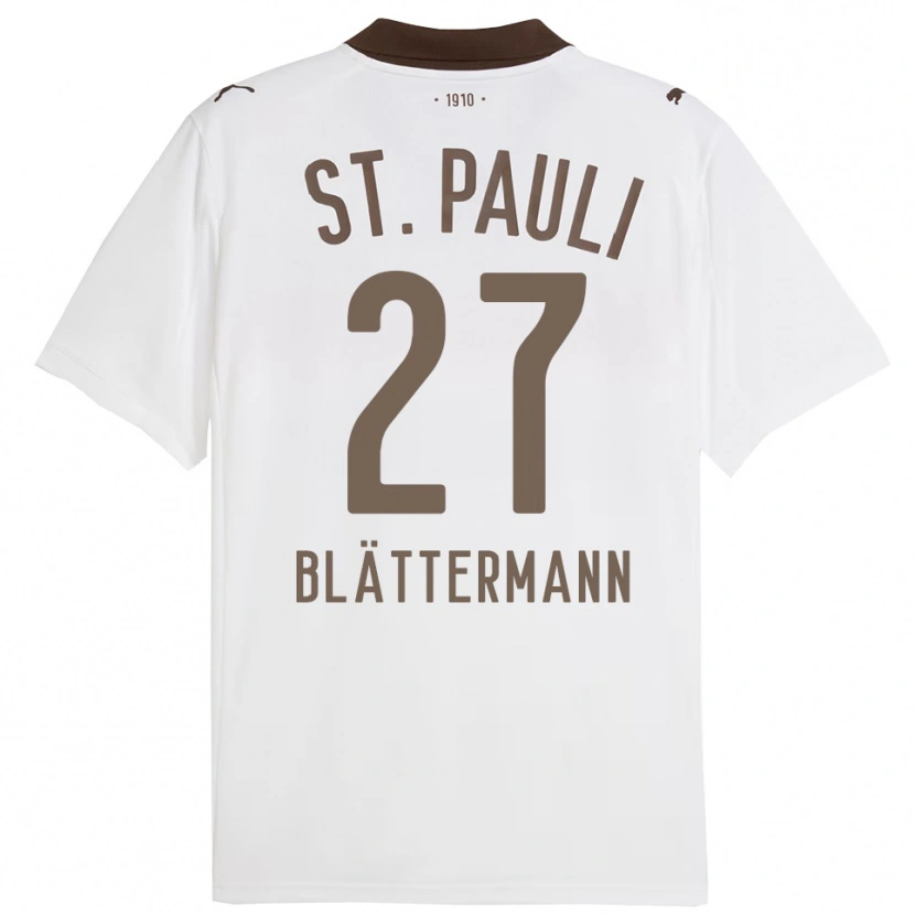 DanxenレディースLevin Blättermann#27ホワイト レッドアウェイシャツ2025/26ジャージーユニフォーム