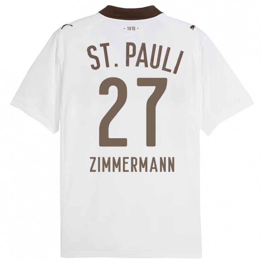 DanxenレディースTara Zimmermann#27ホワイト レッドアウェイシャツ2025/26ジャージーユニフォーム