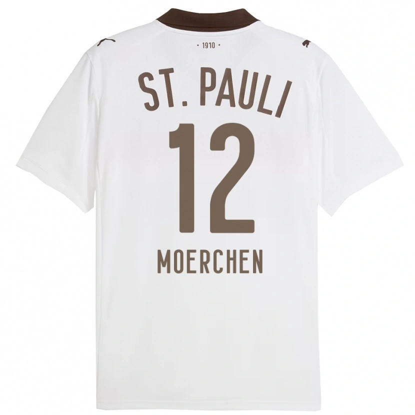 DanxenレディースTheo Moerchen#12ホワイト レッドアウェイシャツ2025/26ジャージーユニフォーム