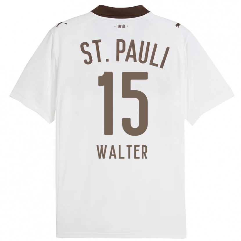 DanxenレディースMarcel Walter#15ホワイト レッドアウェイシャツ2025/26ジャージーユニフォーム