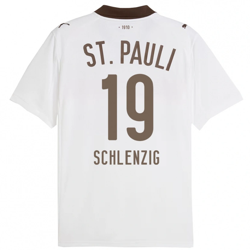 DanxenレディースLilius Schlenzig#19ホワイト レッドアウェイシャツ2025/26ジャージーユニフォーム