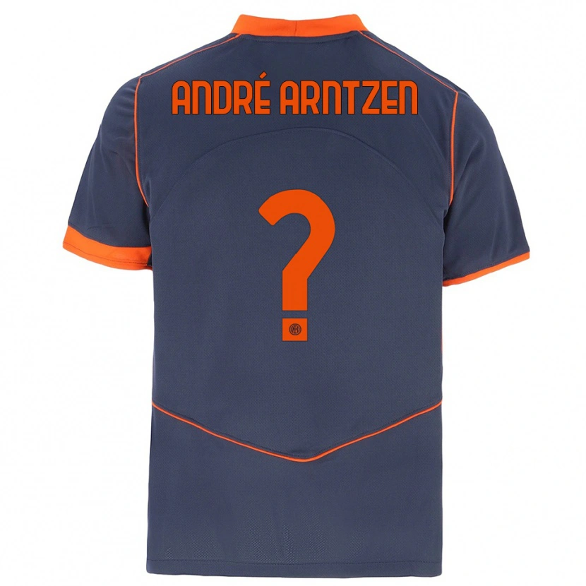 DanxenレディースMatheo André Arntzen#0グレー オレンジサードユニフォームシャツ2025/26ジャージーユニフォーム