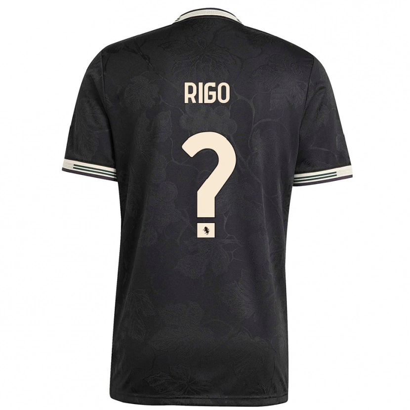 DanxenレディースDavide Rigo#0ブラック ホワイト グリーンサードユニフォームシャツ2025/26ジャージーユニフォーム