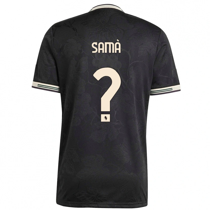 DanxenレディースAlberto Samà#0ブラック ホワイト グリーンサードユニフォームシャツ2025/26ジャージーユニフォーム
