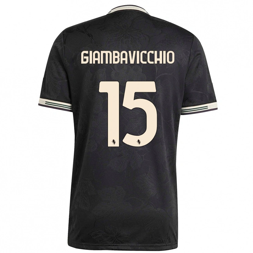 DanxenレディースFranco Giambavicchio#15ブラック ホワイト グリーンサードユニフォームシャツ2025/26ジャージーユニフォーム