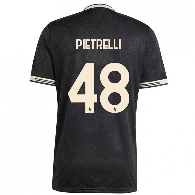 DanxenレディースAlessandro Pietrelli#48ブラック ホワイト グリーンサードユニフォームシャツ2025/26ジャージーユニフォーム
