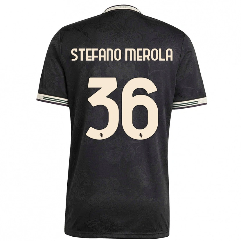 DanxenレディースAntonio Stefano Merola#36ブラック ホワイト グリーンサードユニフォームシャツ2025/26ジャージーユニフォーム