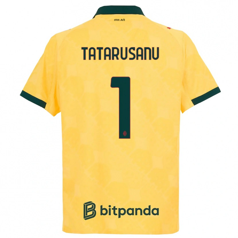 Danxenレディースチプリアン・タタルシャヌ#1イエロー ブラックサードユニフォームシャツ2025/26ジャージーユニフォーム