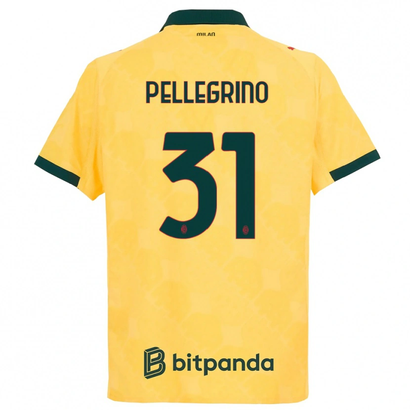 Danxenレディースマルコ・ペッレグリーノ#31イエロー ブラックサードユニフォームシャツ2025/26ジャージーユニフォーム