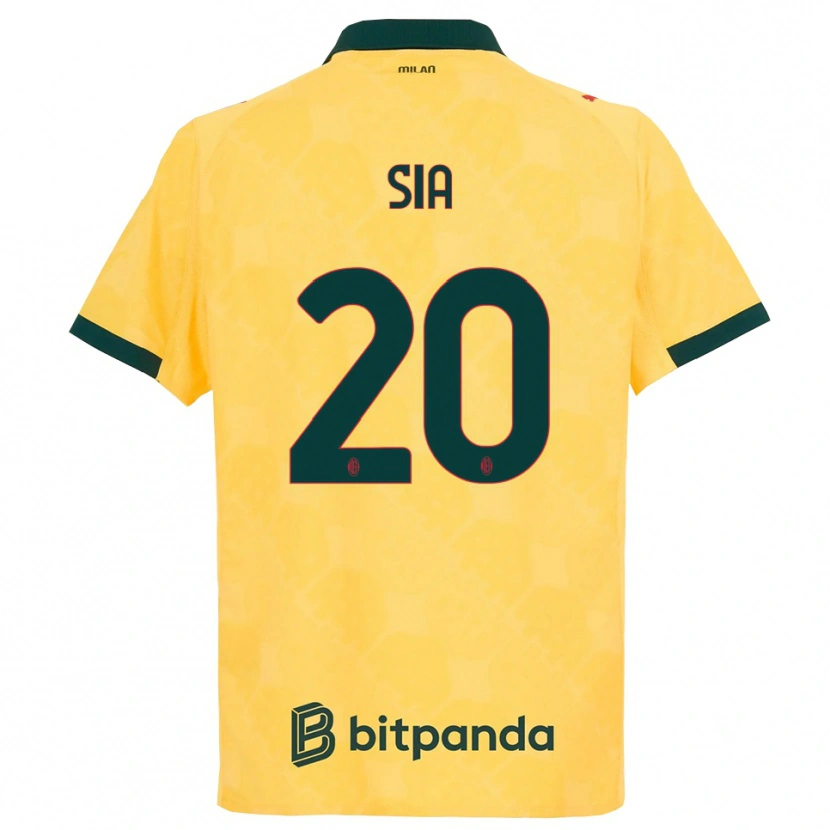 Danxenレディースディエゴシア#20イエロー ブラックサードユニフォームシャツ2025/26ジャージーユニフォーム