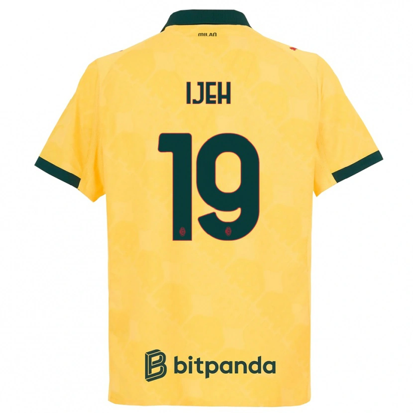 DanxenレディースEvelyn Ijeh#19イエロー ブラックサードユニフォームシャツ2025/26ジャージーユニフォーム