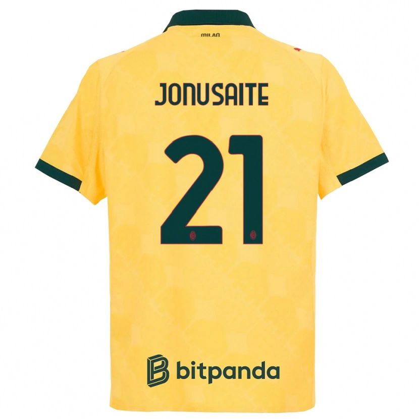 Danxenレディースリマンテ・ヨヌシャイテ#21イエロー ブラックサードユニフォームシャツ2025/26ジャージーユニフォーム
