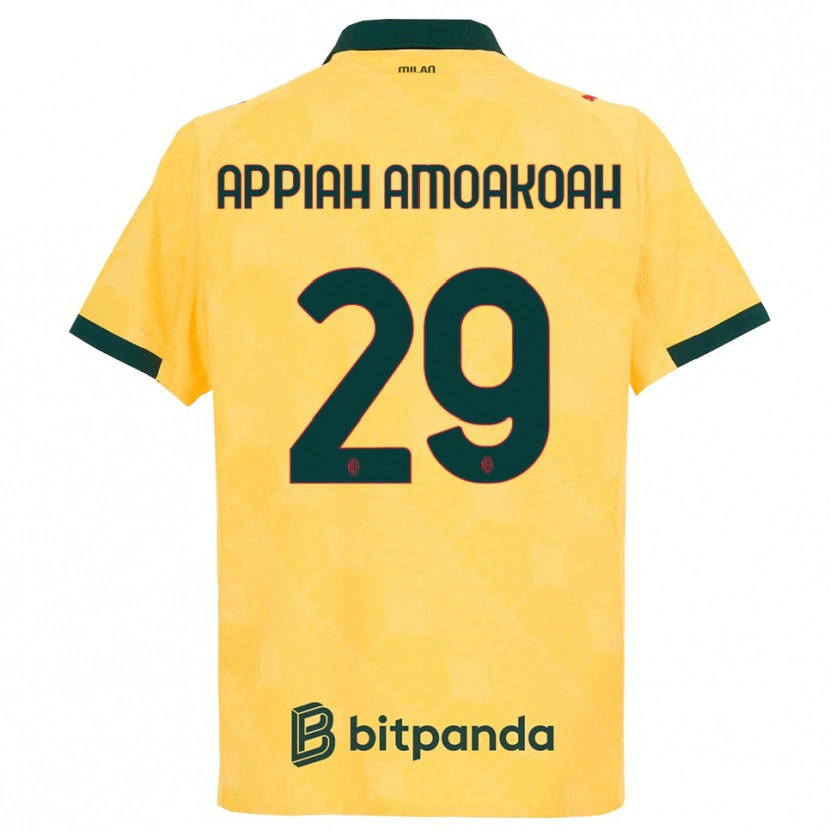 DanxenレディースKaren Appiah Amoakoah#29イエロー ブラックサードユニフォームシャツ2025/26ジャージーユニフォーム