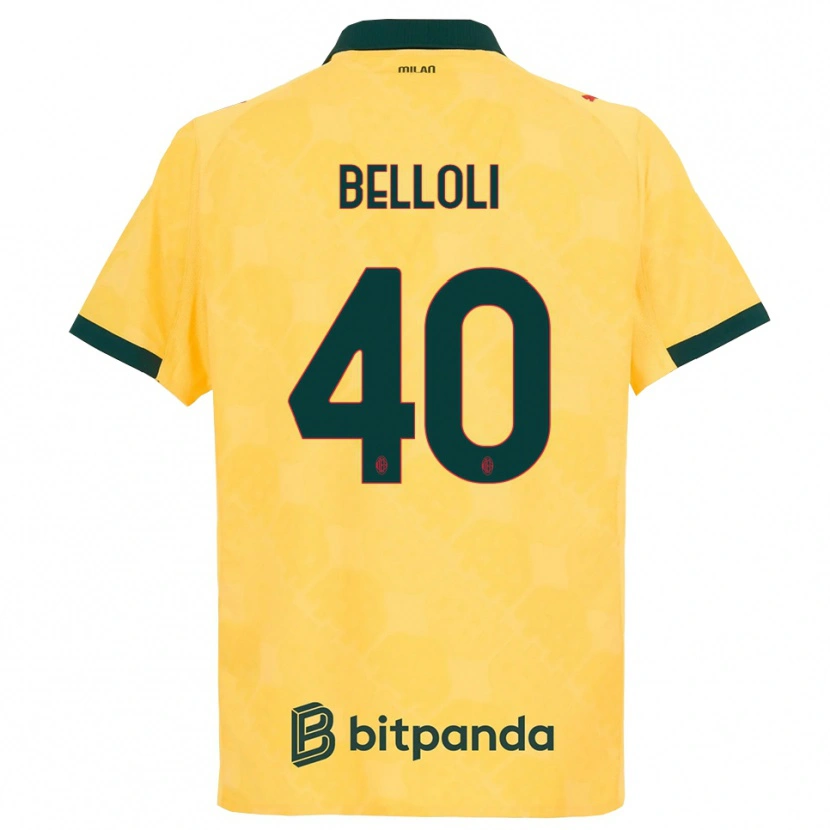DanxenレディースSofia Belloli#40イエロー ブラックサードユニフォームシャツ2025/26ジャージーユニフォーム