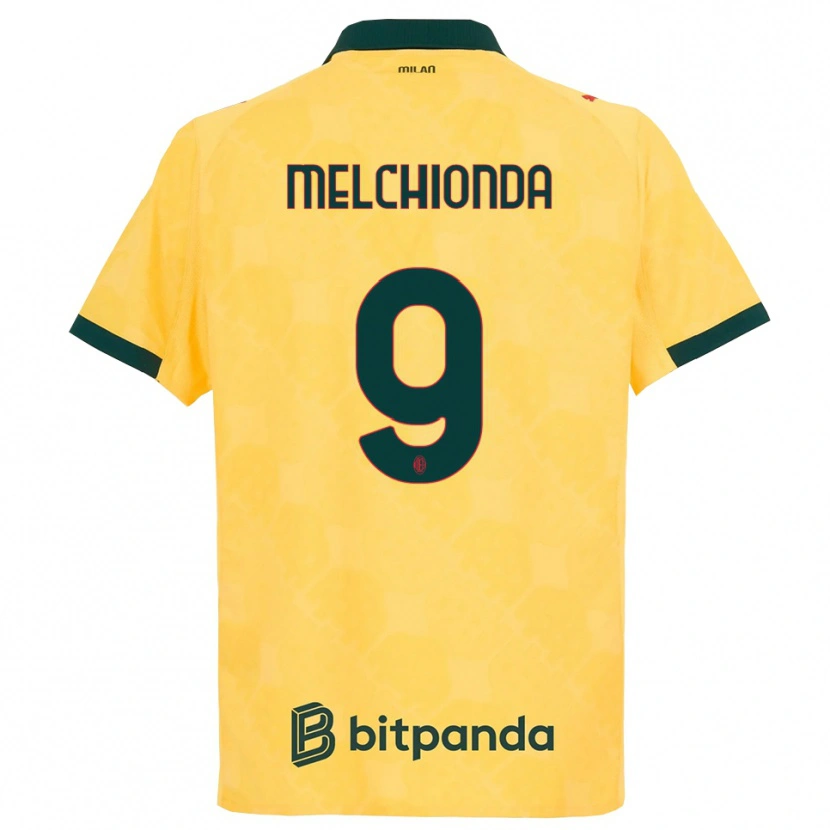 Danxenレディースマルコ・メルキオンダ#9イエロー ブラックサードユニフォームシャツ2025/26ジャージーユニフォーム