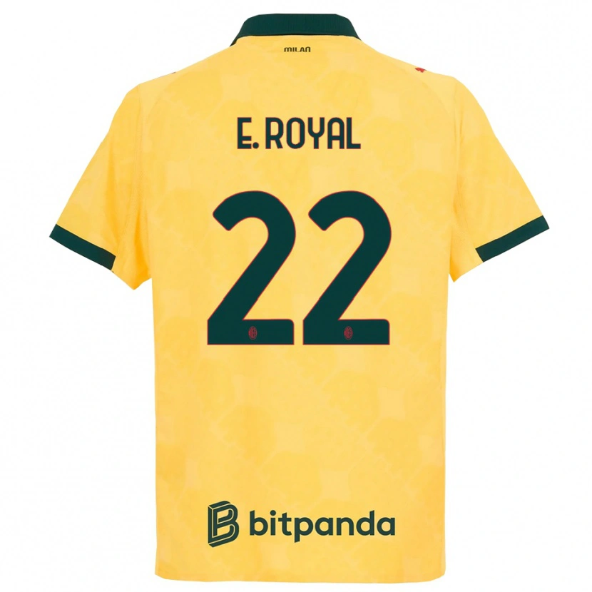 Danxenレディースエメルソン・ジュニオール#22イエロー ブラックサードユニフォームシャツ2025/26ジャージーユニフォーム