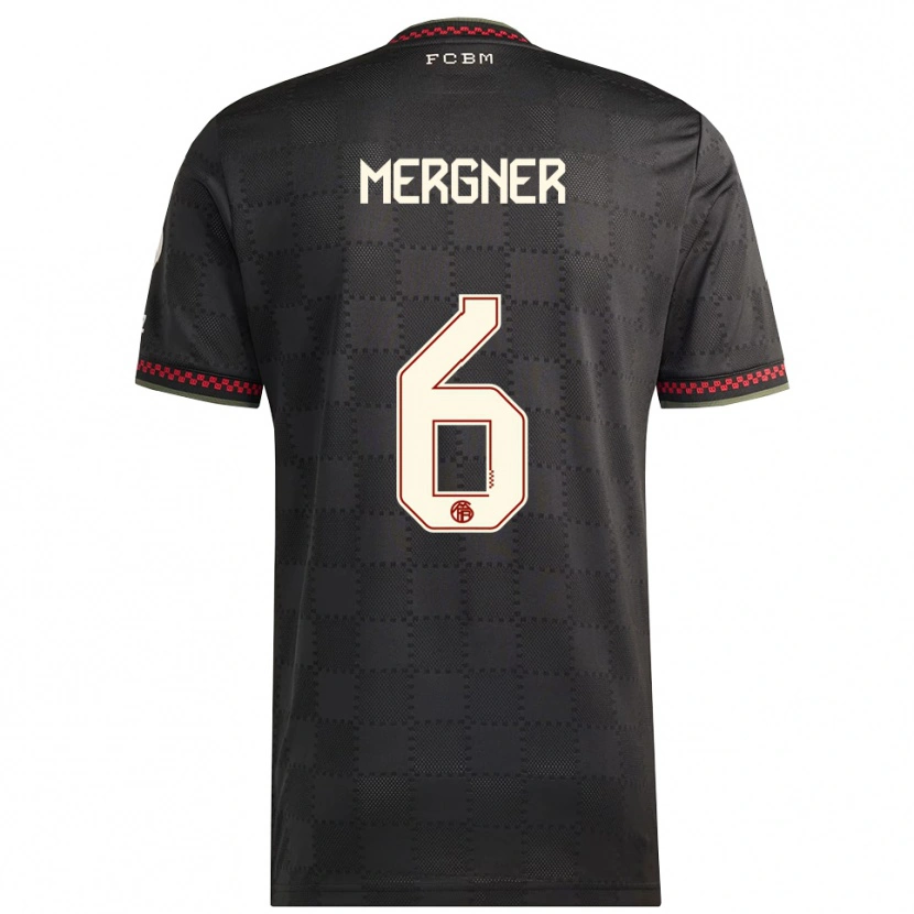 DanxenレディースMax Mergner#6ブラック ホワイトサードユニフォームシャツ2025/26ジャージーユニフォーム