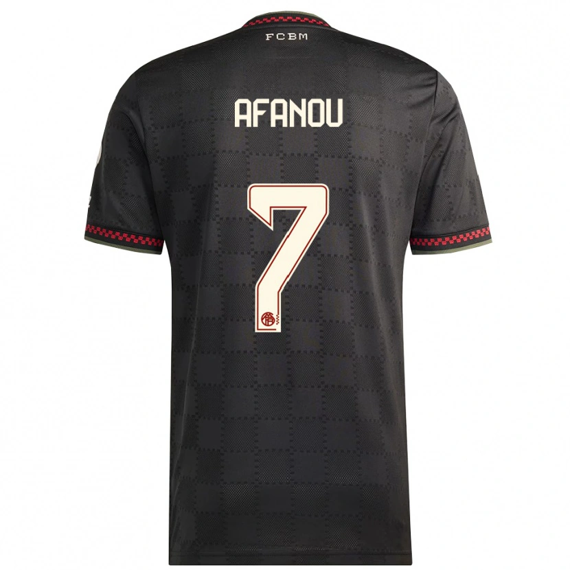 Danxenレディースクリス・アーロン・アファヌー#7ブラック ホワイトサードユニフォームシャツ2025/26ジャージーユニフォーム