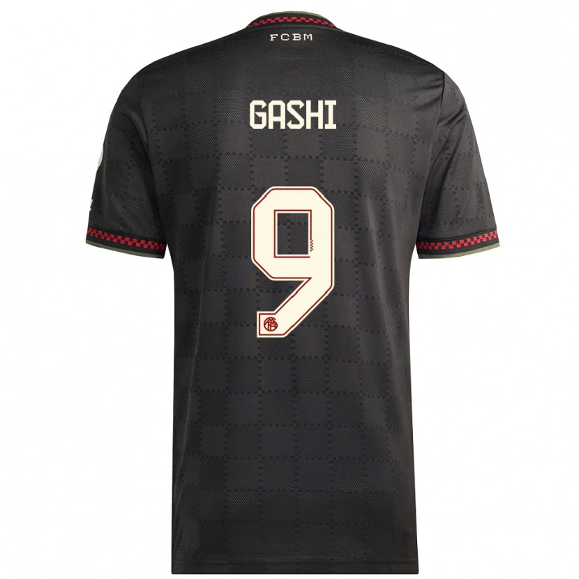 DanxenレディースYll Gashi#9ブラック ホワイトサードユニフォームシャツ2025/26ジャージーユニフォーム