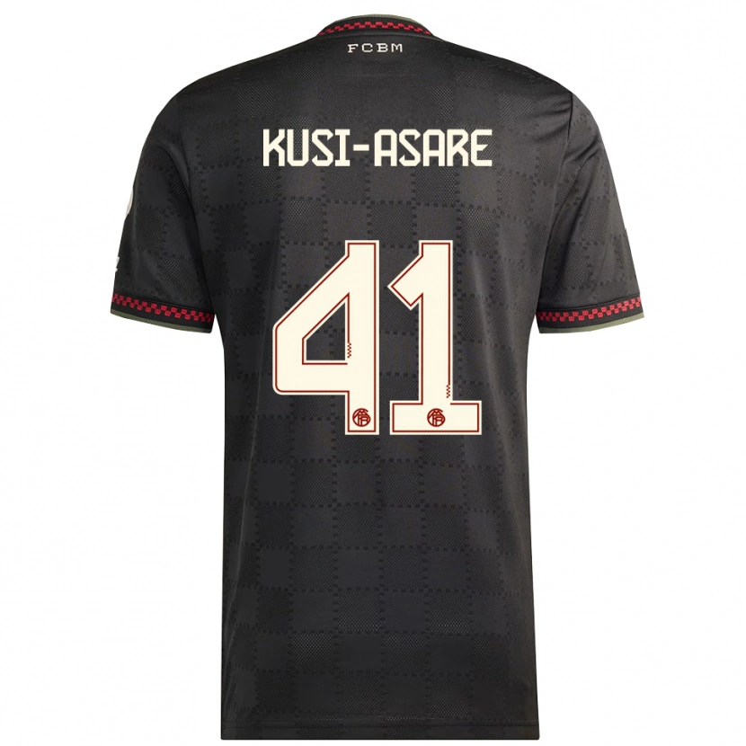 DanxenレディースJonah Kusi-Asare#41ブラック ホワイトサードユニフォームシャツ2025/26ジャージーユニフォーム