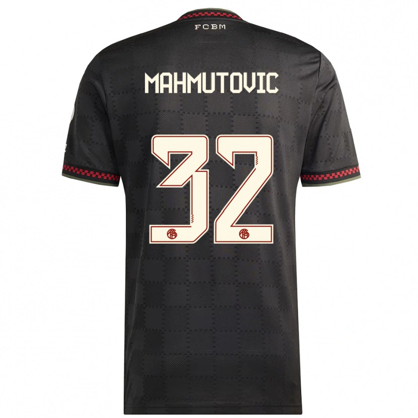 Danxenレディースエナ・マフムトビッチ#32ブラック ホワイトサードユニフォームシャツ2025/26ジャージーユニフォーム