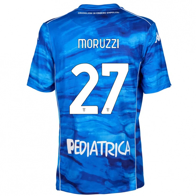 DanxenキッズBrando Moruzzi#27青と白ホームシャツ2025/26ジャージーユニフォーム