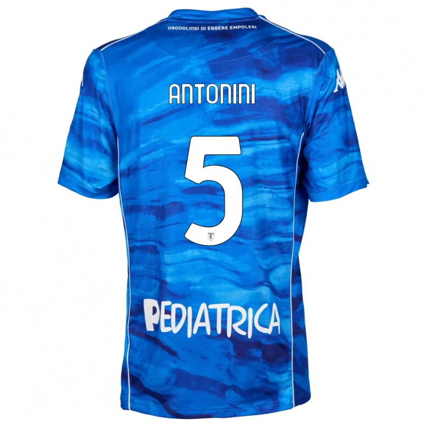 DanxenキッズDiego Antonini#5青と白ホームシャツ2025/26ジャージーユニフォーム