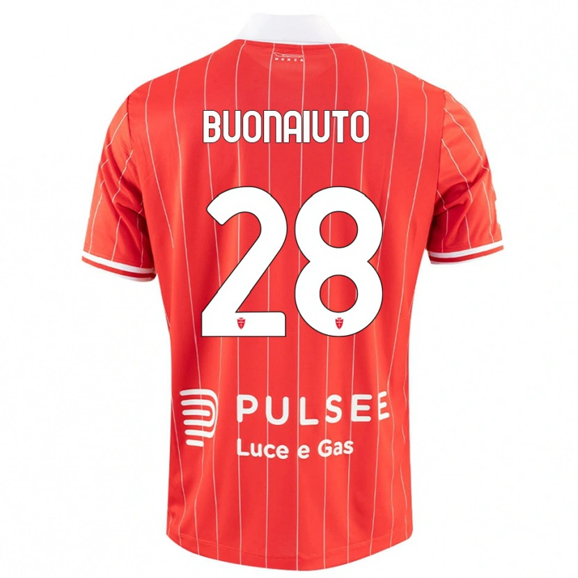 DanxenキッズMarco Buonaiuto#28赤と白ホームシャツ2025/26ジャージーユニフォーム