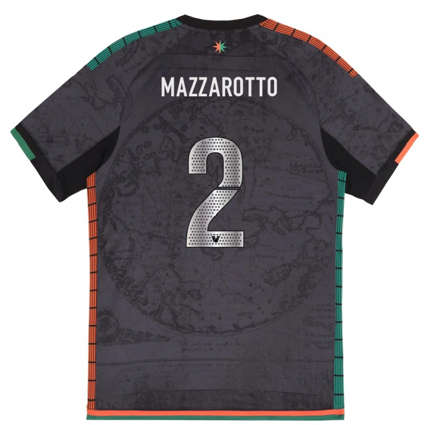 DanxenキッズJacopo Mazzarotto#2ダークグレーホームシャツ2025/26ジャージーユニフォーム