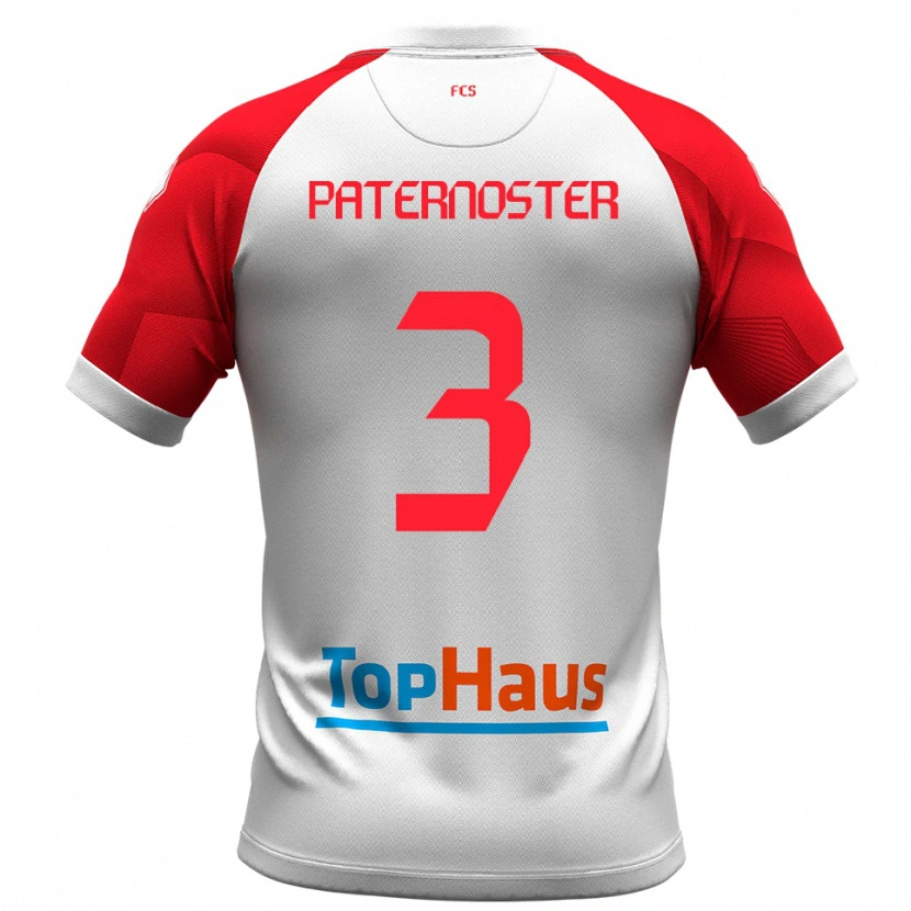 DanxenキッズIvan Paternoster#3白 赤ホームシャツ2025/26ジャージーユニフォーム